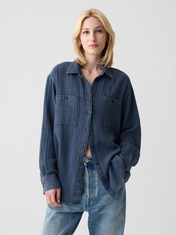 GAP Dámská Mušelínová košile oversize 892221-00 Velikost: S