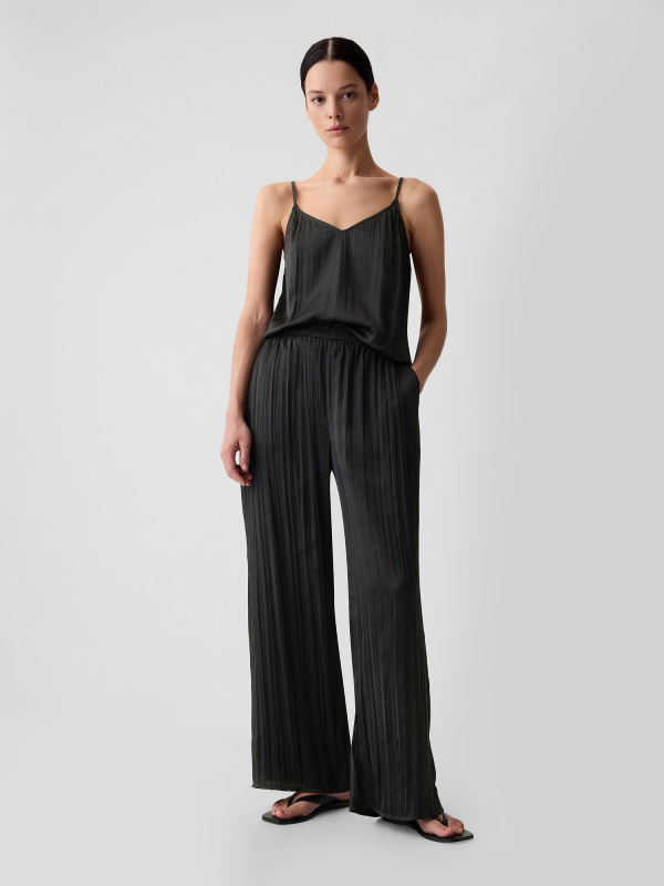 GAP Kalhoty z mačkaného saténu - Dámské