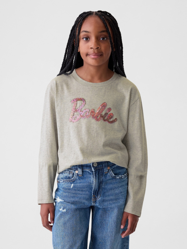 GAP Dívčí Dětské tričko s flitry Gap & Barbie 575304-00 Velikost: XL