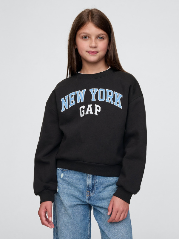 GAP Dětská oversize mikina s logem - Holky