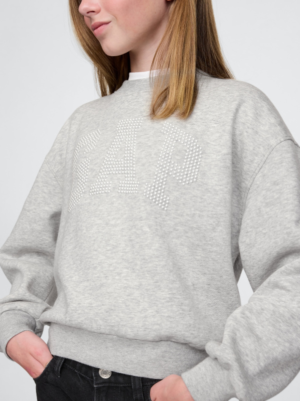 GAP Dětská oversize mikina s logem - Holky