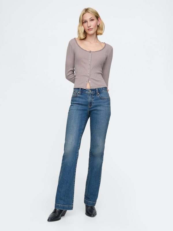 GAP dámské džíny Low Rise Long &amp; Lean