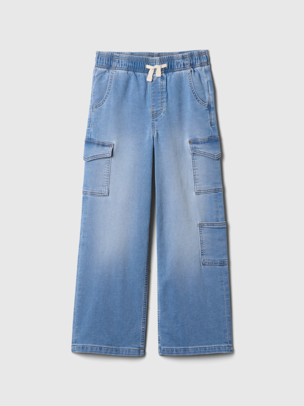 GAP Dětské džíny wide cargo - Holky