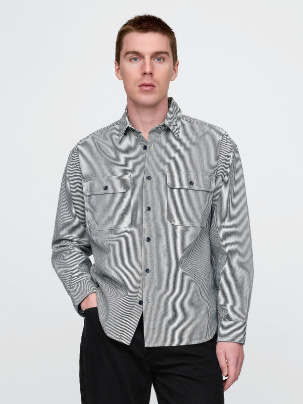 GAP Džínová oversize košile - Pánské