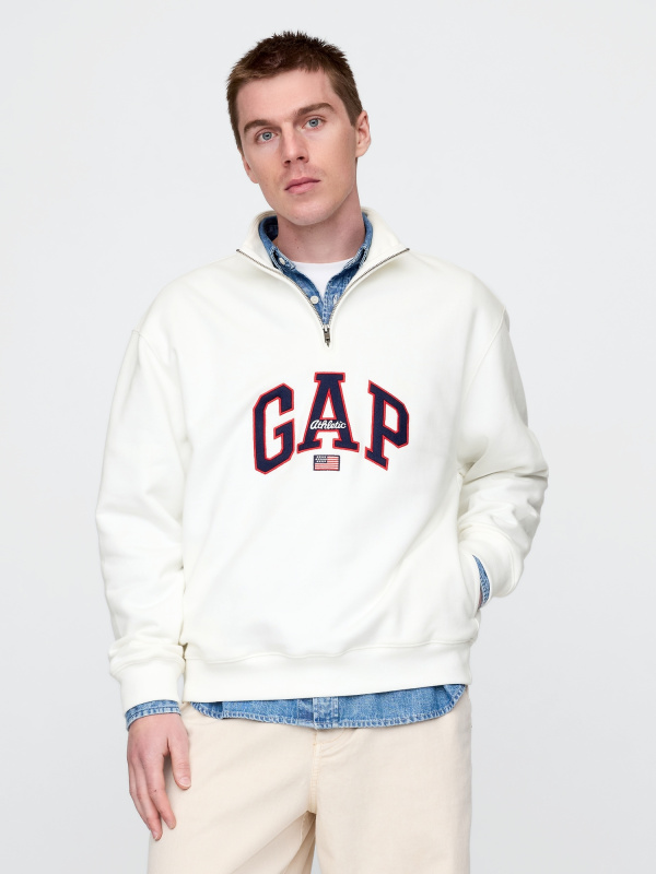 GAP Oversize mikina s logem - Pánské
