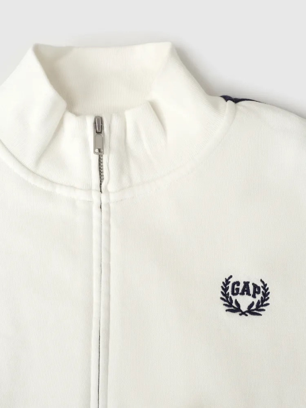 GAP Bavlněná bunda bílá Velikost: XL