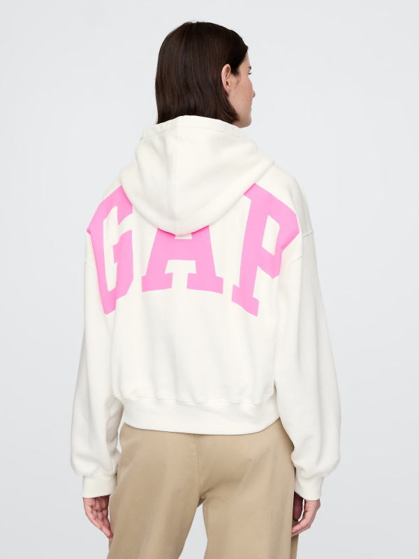 GAP Mikina s kapucí Logo Cropped - Dámské