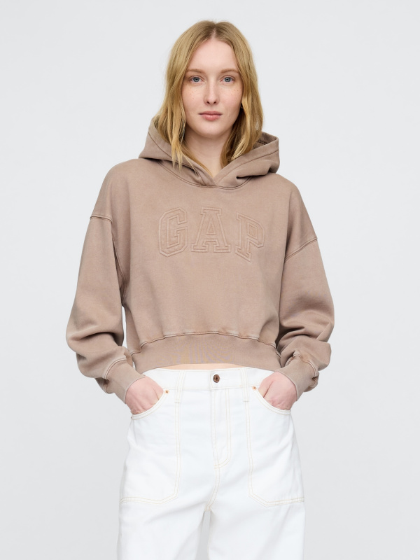 GAP Oversize crop mikina - Dámské