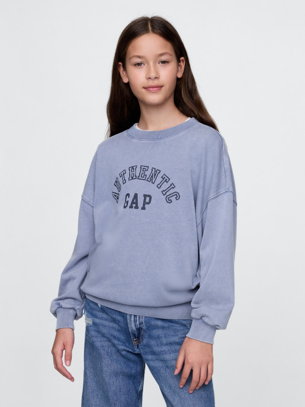 GAP Dívčí Dětská oversize mikina Americana 745911-01 Velikost: XXL