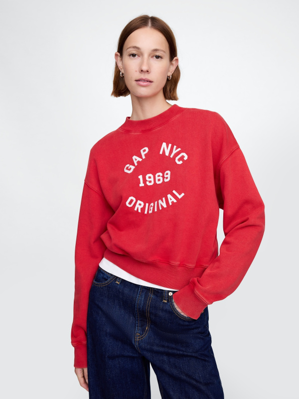 GAP Dámská Crop mikina Americana 729494-01 Velikost: S