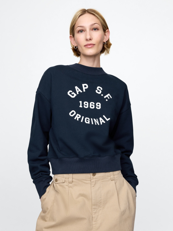 GAP Dámská Crop mikina Americana 729494-03 Velikost: S