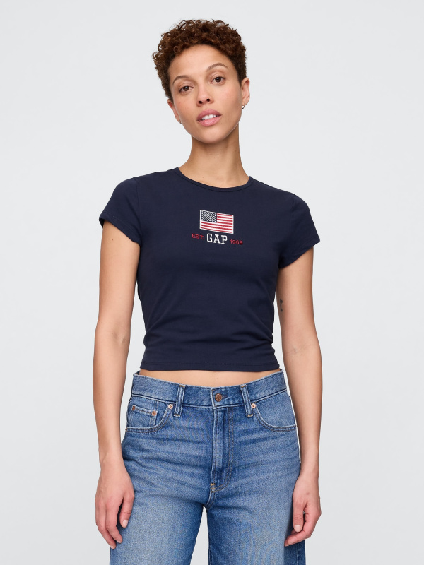 GAP Crop tričko Americana - Dámské