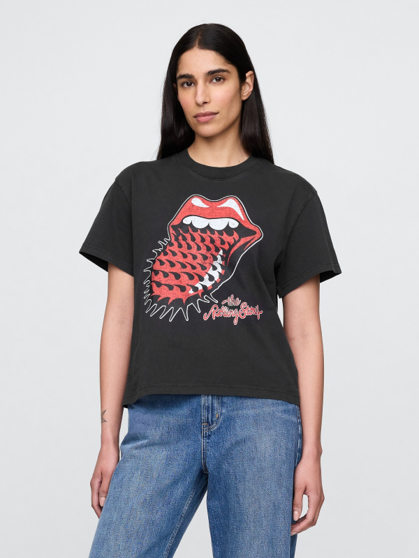 GAP Dámské Tričko The Rolling Stones 761114-00 Velikost: S