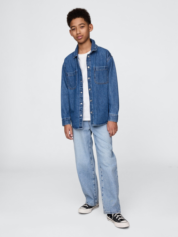 GAP Dětské džíny Baggy UltraSoft - Kluci