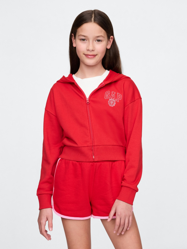 GAP Dívčí Dětská crop mikina VintageSoft 780449-02 Velikost: S