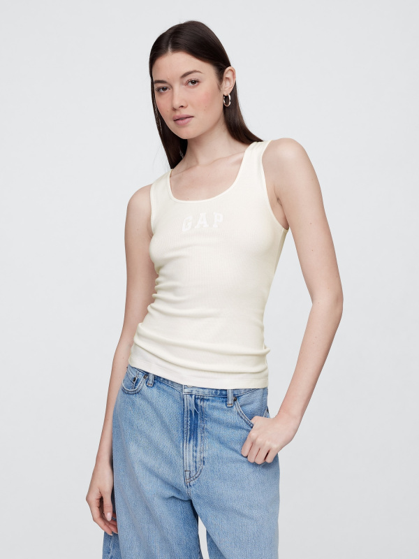 GAP Tílko s logem bílá Velikost: XXS