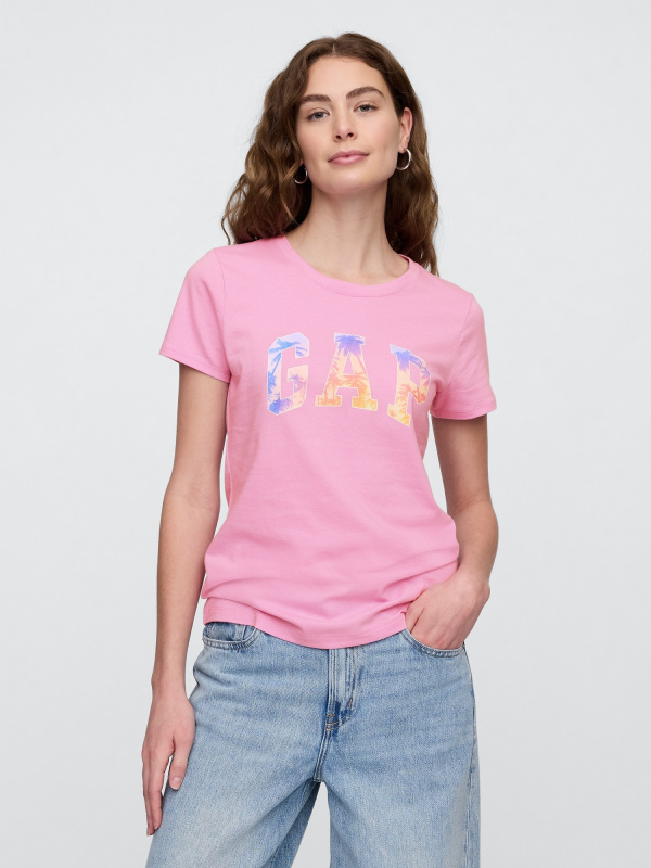 GAP Tričko s logem růžová 2 Velikost: M
