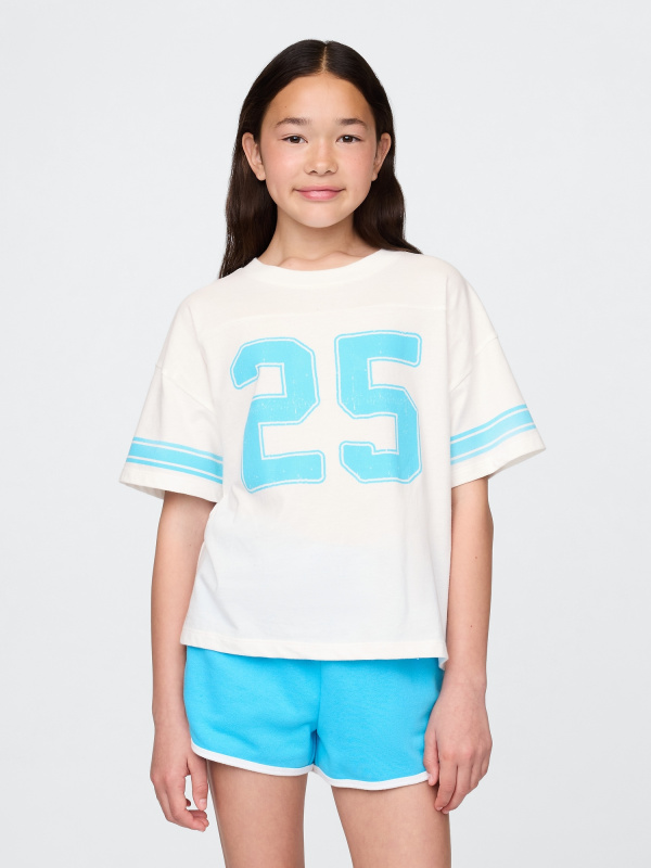 GAP Dětské oversize tričko Varsity - Holky