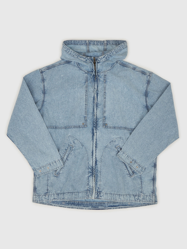 GAP Džínová oversize bunda Ripstop - Pánské