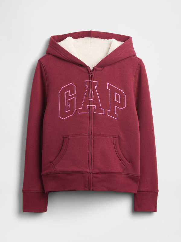 GAP Dětská zateplená mikina Logo Fleece - Holky