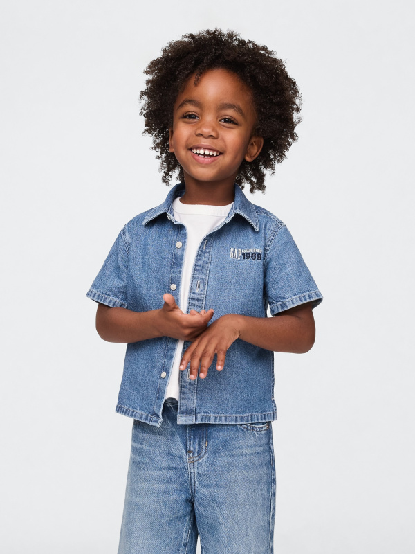 GAP Baby chambray košile Americana - Kluci