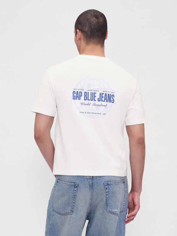 GAP Pánské Crop tričko Heavyweight 813825-02 Velikost: XL