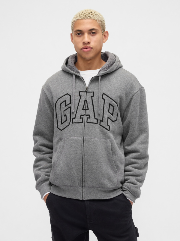 GAP Pánská Zateplená mikina s logem 789781-03 Velikost: XL
