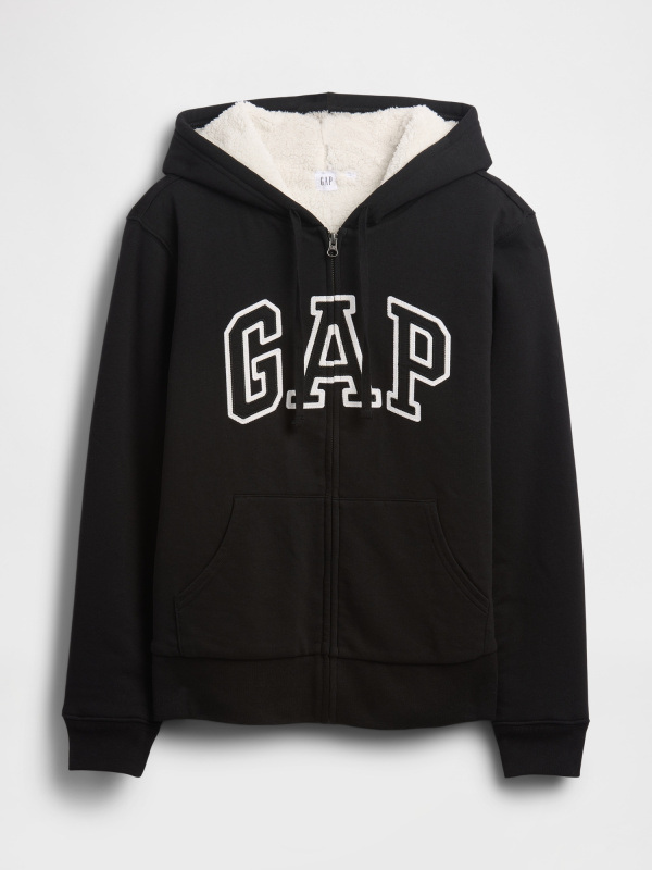 GAP Zateplená mikina Logo Sherpa - Dámské