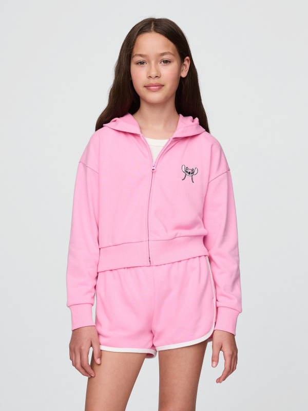 GAP Dívčí Dětská crop mikina Gap × Lilo & Stitch VintageSoft 780460-01 Velikost: XXL