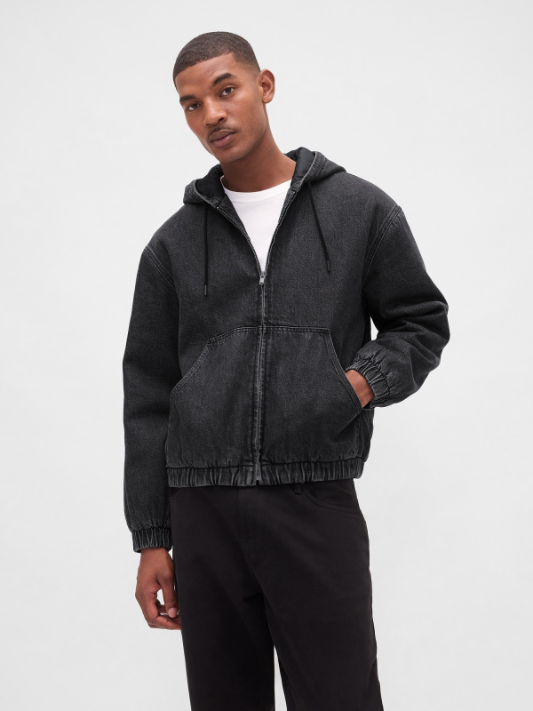 GAP Pánská Zateplená džínová oversize sherpa bunda UltraSoft 804794-00 Velikost: XL