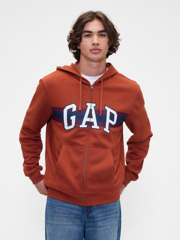 GAP Mikina s logem na zip - Pánské