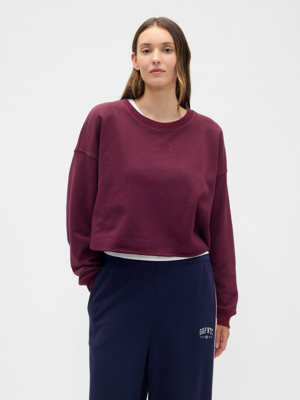 GAP Oversize crop mikina Heavyweight - Dámské