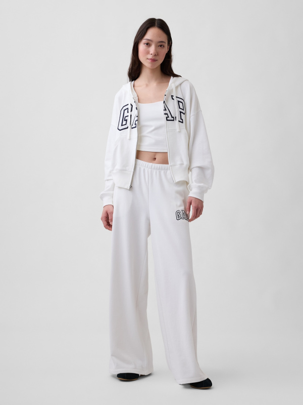 GAP Dámské tepláky s logem a širokými kalhotami