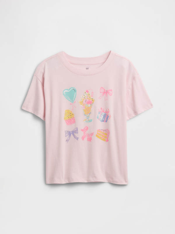 GAP Dětské oversize tričko pro dívky