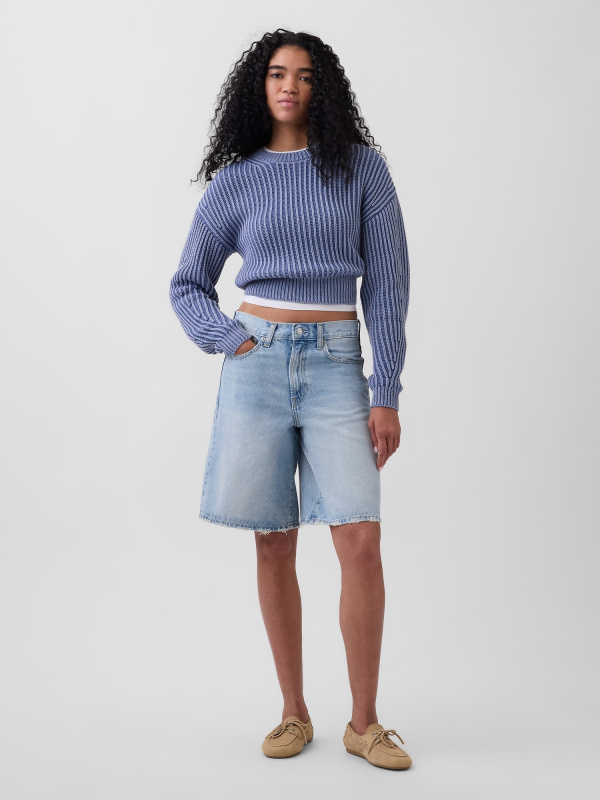 Dámské denim šortky GAP, světle modré