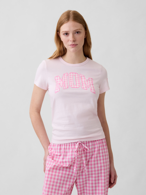 GAP dámské triko s nápisem Mom