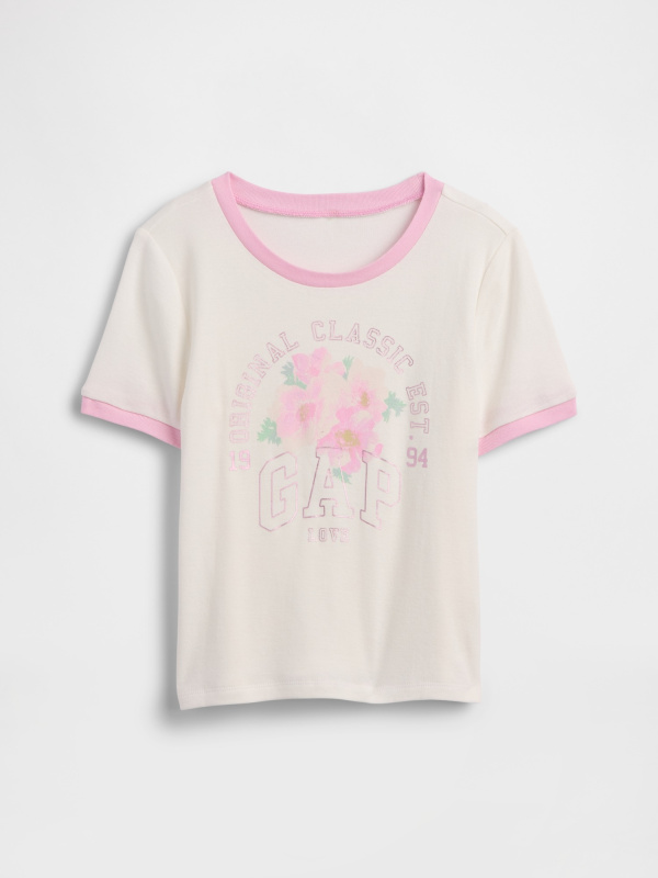 Dětské triko GAP s logem pro dívky