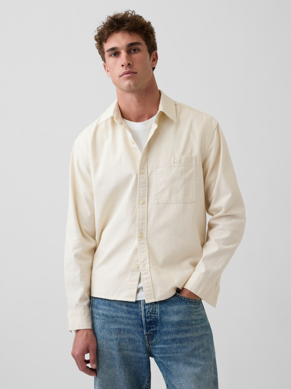 Pánská košile GAP Canvas Utility