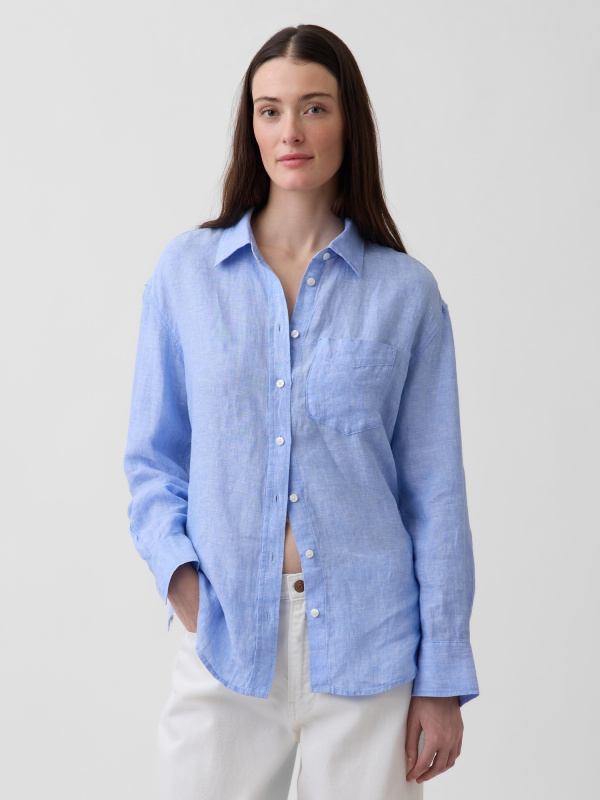 GAP Lněná oversize košile