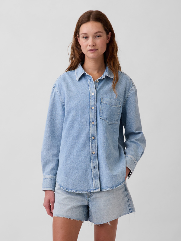 GAP dámská oversized džínová košile