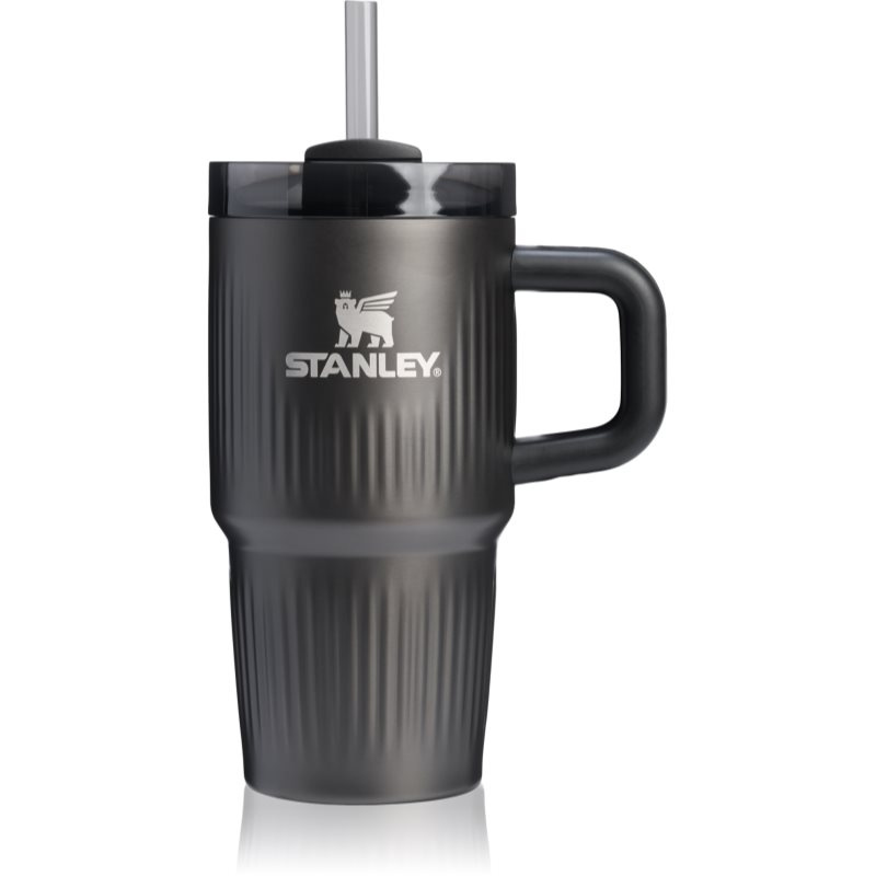 Stanley Quencher H2.O Fluted Tumbler nerezový tumbler s brčkem malý Black PVD 590 ml