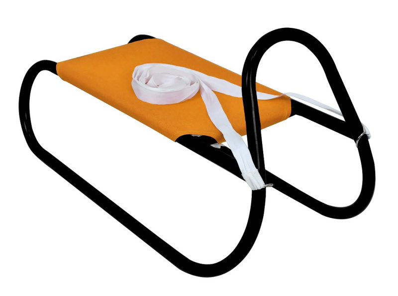 Rulyt Kovové sáně Oranžovo-černé