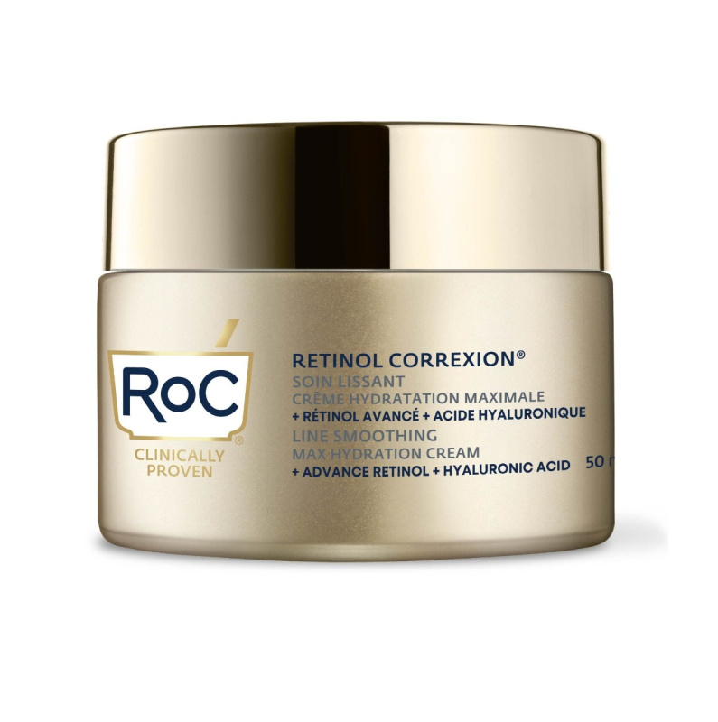 RoC Retinol Correxion Line Smoothing hydratační krém s kyselinou hyaluronovou 50 ml