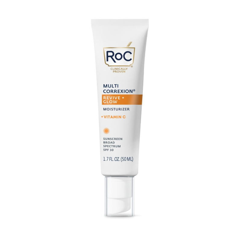 RoC Multi Correxion Revive + Glow Moisturiser vyživující hydratační krém s vitaminem C SPF 30 50 ml
