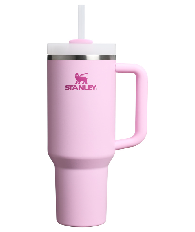 Stanley Quencher H2.O FlowState™ Tumbler nerezový tumbler s brčkem velký Cherry Blossom 1180 ml