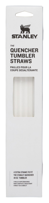 Stanley The Quencher Tumbler Straws náhradní brčka 1180 ml Transparent 4 ks