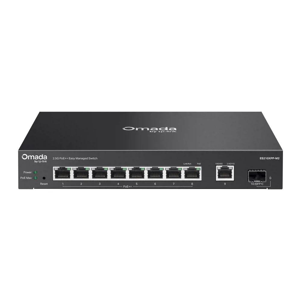 TP-Link ES210XPP-M2 Omada Easy Manage, 8x2.5G PoE++,1x10G RJ,1x10G SFP