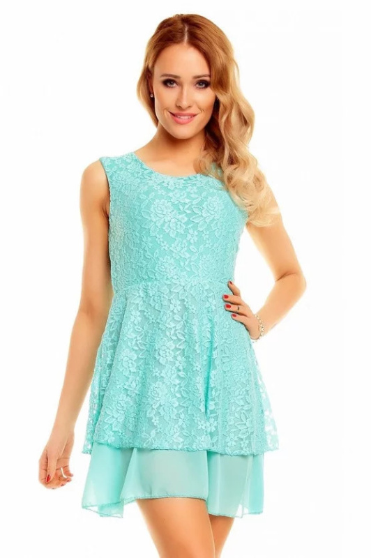 Dámské šaty SA463 - Gemini mentolová 36