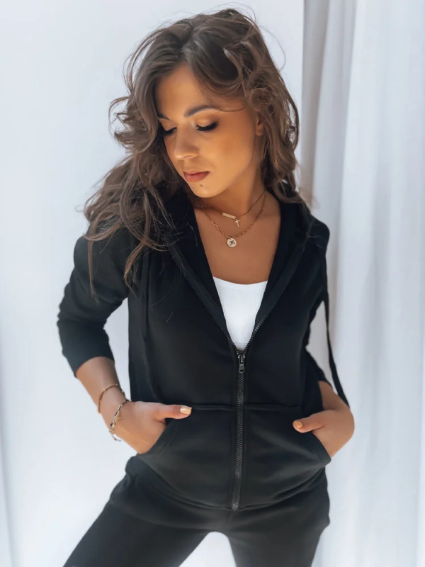 Dámská mikina VICTORIA černá BY0327z M