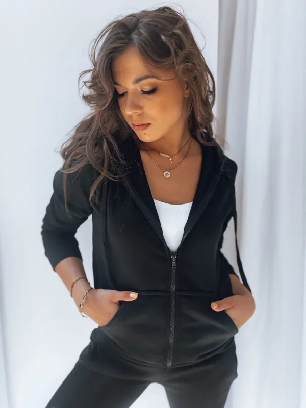 Dámská mikina VICTORIA černá BY0327z L